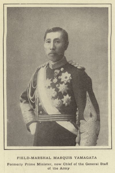 Mariscal de Campo Marqués Yamagata, Antiguo Primer Ministro, ahora Jefe del Estado Mayor del Ejército de Japanese Photographer