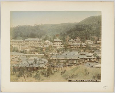 Vista general del Parque Maruyama, Kioto, Japón de Japanese Photographer