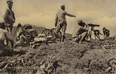 Oficiales japoneses en la Batalla de Liaoyang de Japanese Photographer