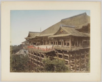 Templo Kiyomidzu, Kioto, Japón, c.1890 de Japanese Photographer