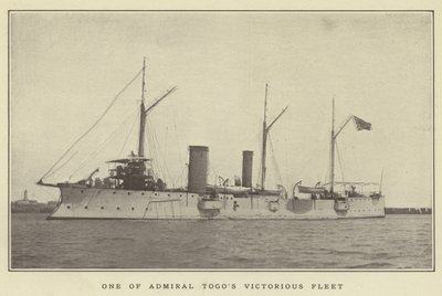 Uno de los barcos victoriosos del almirante Togo de Japanese Photographer