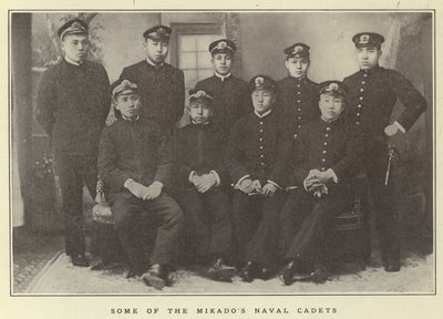 Algunos de los cadetes navales del Mikado de Japanese Photographer