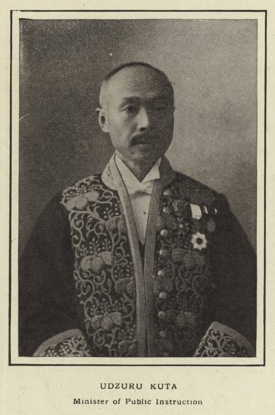 Udzuru Kuta, Ministro de Instrucción Pública de Japanese Photographer