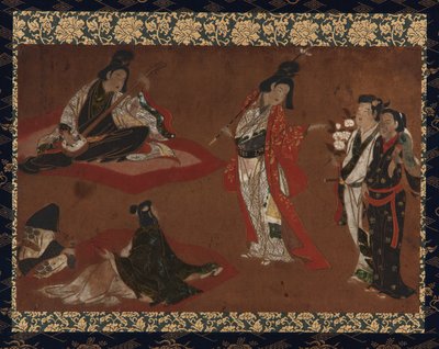Una Fiesta de Picnic, principios del siglo XVII de Japanese School