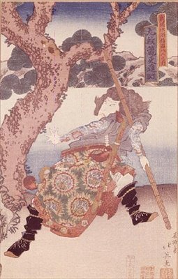 Actor Nakamura Shikan (1800-47), como Kumonryo Shishin de Japanese School