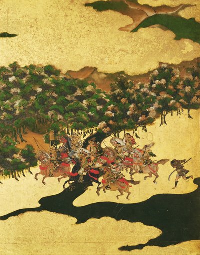 Batalla de Hogen en 1156, Período Momoyama (1568-1615) de Japanese School