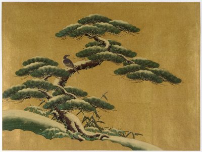 Pájaro en un árbol de Japanese School