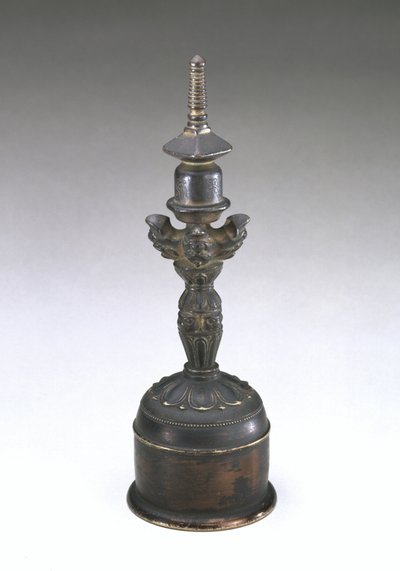 Campana ritual budista, período Kamakura de Japanese School