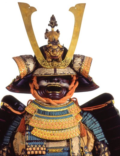 Traje ceremonial de armadura para un samurái, Período Edo de Japanese School