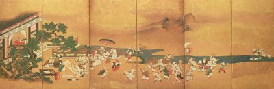 Niños chinos jugando, Período Edo de Japanese School