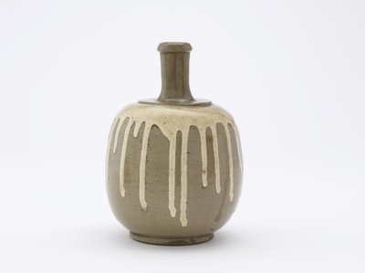 Botella comercial para vino medicinal, Tachikui, prefectura de Hyogo, era Meiji, finales del siglo XIX de Japanese School