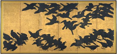 Cuervos, principios del siglo XVII de Japanese School