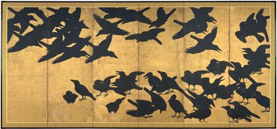 Cuervos, principios del siglo XVII de Japanese School