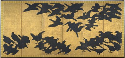 Cuervos, principios del siglo XVII de Japanese School