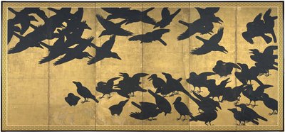 Cuervos, principios del siglo XVII de Japanese School