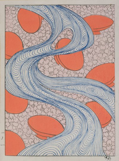 Diseño de tela, finales del siglo XIX de Japanese School