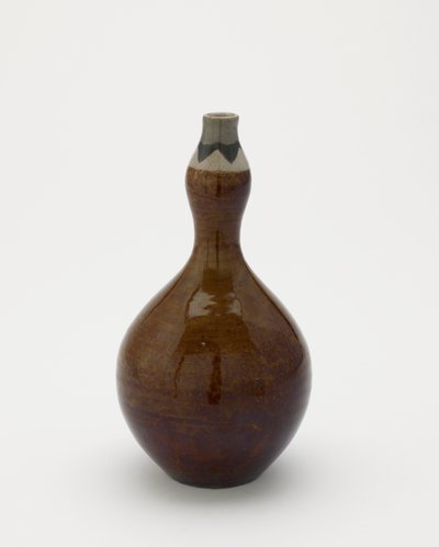 Botella de sake en forma de calabaza, Nagayo, prefectura de Nagasaki, período Edo, principios del siglo XVIII-principios del siglo XIX de Japanese School