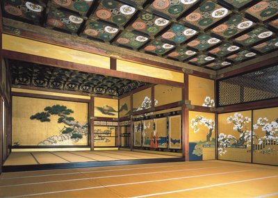 Interior del Castillo de Nijo (1602-1626). Arte Tokugawa. Arquitectura. Japón, Kioto de Japanese School
