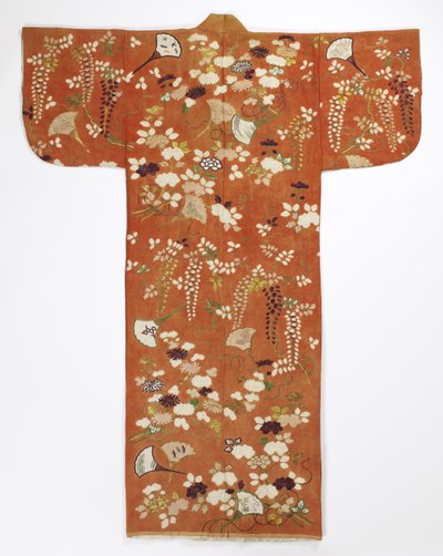 Kimono (furisode), finales del siglo XVIII de Japanese School
