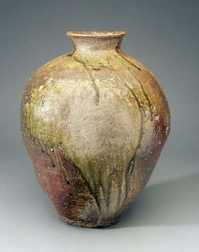 Gran Jarra, hornos Shigaraki, período Muromachi, c. siglo XV-XVI de Japanese School