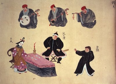 Or.961 fol.21 Músicos e intérpretes, de 