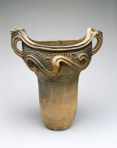 Olla con diseño de espiral, c.7500-300 a.C. de Japanese School