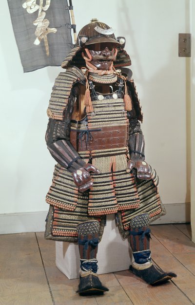 Armadura de guerreros samurái de Japanese School