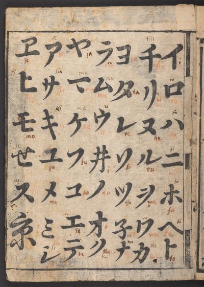 S El color del padre está cantando katakana syaba ry (papel con sonido en k) de Japanese School