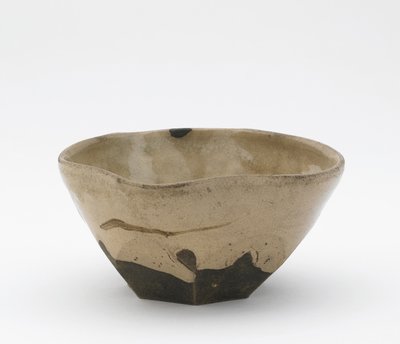 Cuenco de servir, prefectura de Hyogo, período Edo de Japanese School