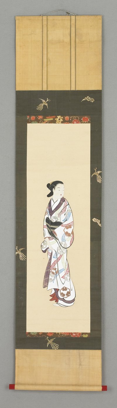 Figura de pie de una mujer, alrededor de 1800 de Japanese School