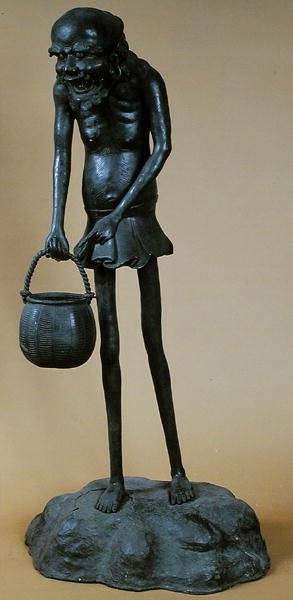 Estatuilla de Ashinaga, del Templo de Nara, Japón de Japanese School