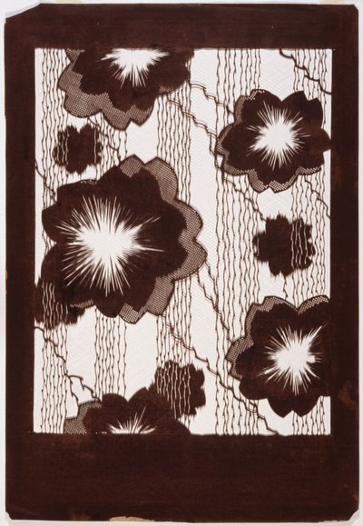 Plantilla: Flores de hibisco y ramas de sauce (papel) de Japanese School