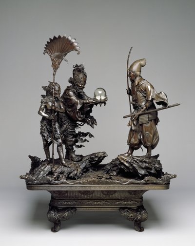 Takenouchi no Sukune se Encuentra con el Rey Dragón del Mar, período Meiji de Japanese School