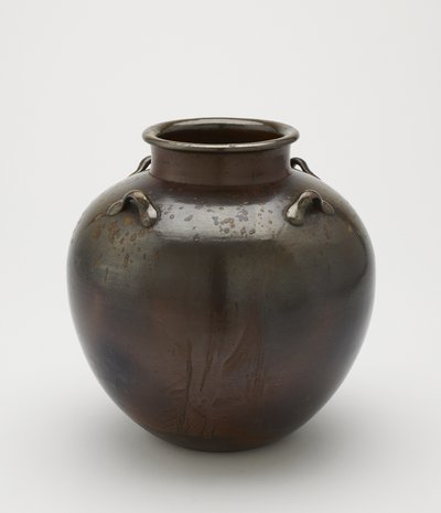 Jarra de almacenamiento de hojas de té, Imbe, prefectura de Okayama, período Edo, siglo XVIII-XIX de Japanese School