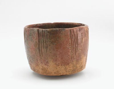 Tazón de té, copia de Kaga Koetsu, llamado Chigusa, Kioto, período Edo de Japanese School