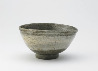 Tazón de té, tipo hakeme, período Edo, siglo XVIII-mediados del siglo XIX de Japanese School