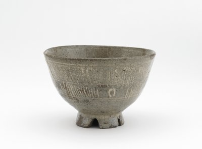 Tazón de té en estilo mishima de Japanese School