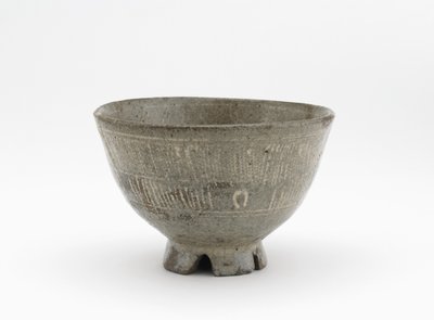 Cuenco de té en estilo mishima, prefectura de Saga, Período Edo, principios del siglo XVII de Japanese School