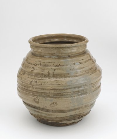 Jarra de agua para ceremonia del té, Uji, Kyoto-fu, período Edo, mediados del siglo XVII-mediados del siglo XVIII de Japanese School