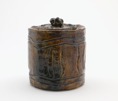 Jarra de agua para ceremonia del té con tapa a juego, Tokio, período Edo o era Meiji de Japanese School