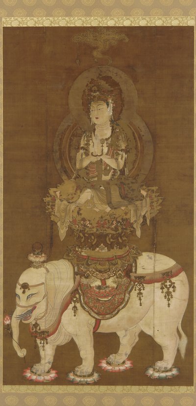 El Bodhisattva - Fugen (Fugen Bosatsu) Periodo Heian de Japanese School