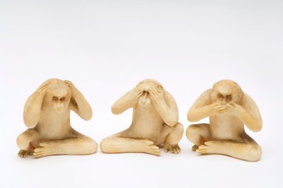 Los tres monos sabios de Japanese School