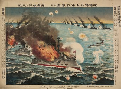 Informe verídico de la gran batalla naval en la bahía de Lüshun de Japanese School