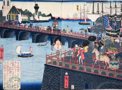 Vista de Londres, c.1860 de Japanese School