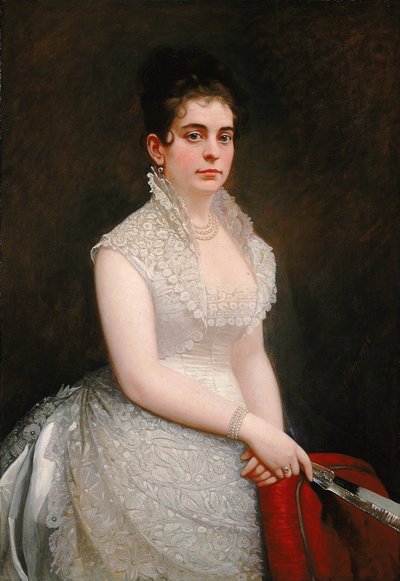 Alice Pike Barney, vestida de novia de Jared B. Flagg