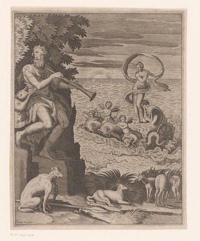 Triunfo de Venus con Polifemo en la orilla de Jaspar de Isaac