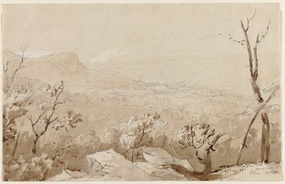 Una vista desde Bald Mountain, Condado de Orange, N. Y. de Jasper Francis Cropsey