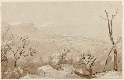 Vista desde Bald Mountain, Orange County, N. Y., 1843 de Jasper Francis Cropsey