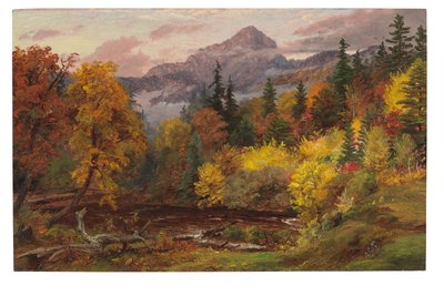 Follaje otoñal en las Montañas Blancas (Monte Chocorua) de Jasper Francis Cropsey