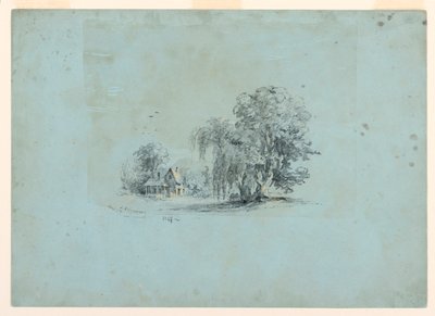 Dibujo, Escena campestre, 1847 de Jasper Francis Cropsey